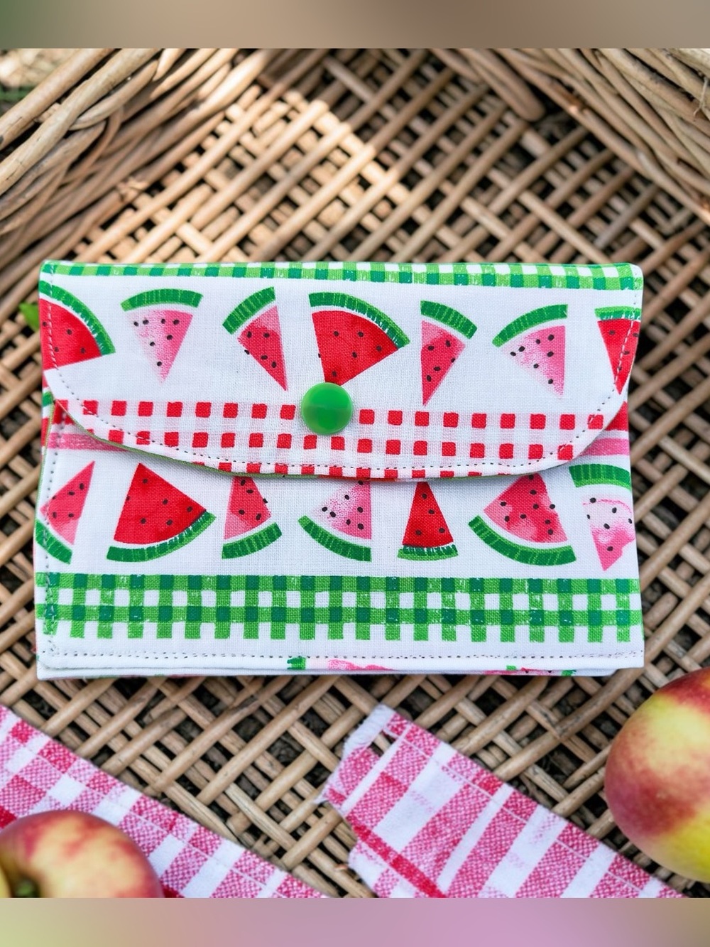 Watermelon Print Kids Wallet Gift Card Holder New Handmade by Darling Darce